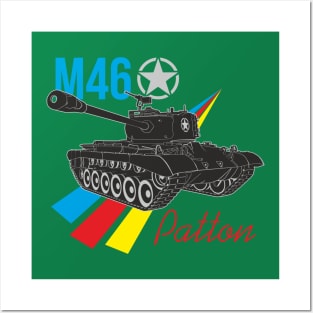 US M46 Patton Tank Posters and Art